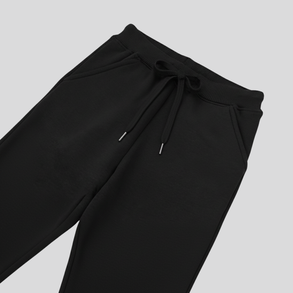 Fleece Black Sweat Pants