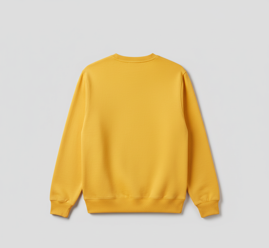 Fleece Yellow Sweat Shirt Scream