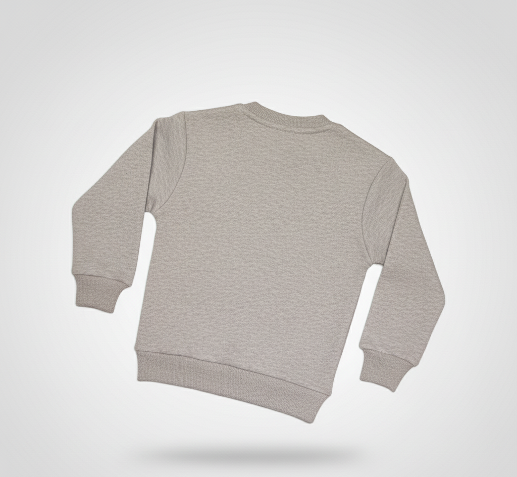 Fleece Grey Sweat Shirt Hi Nice To Meet You