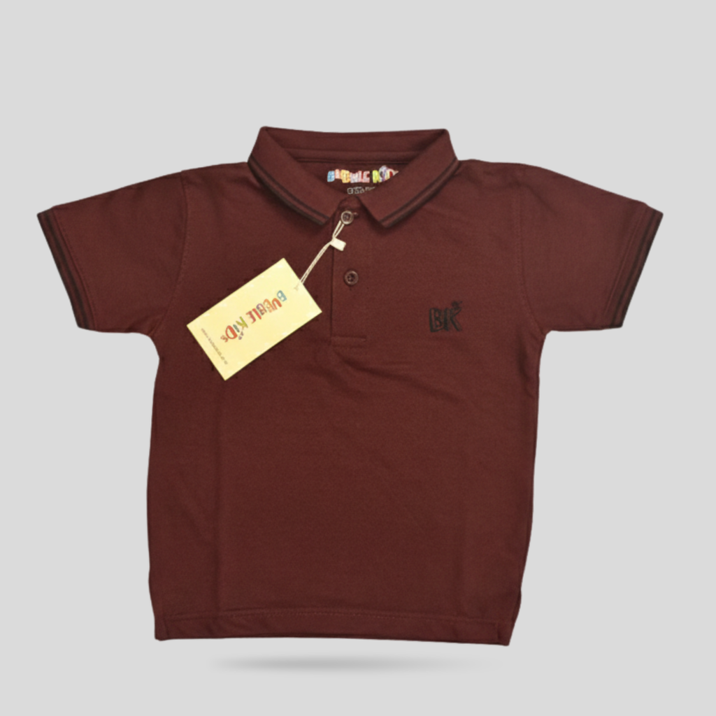 Pique Polo Shirt Maroon