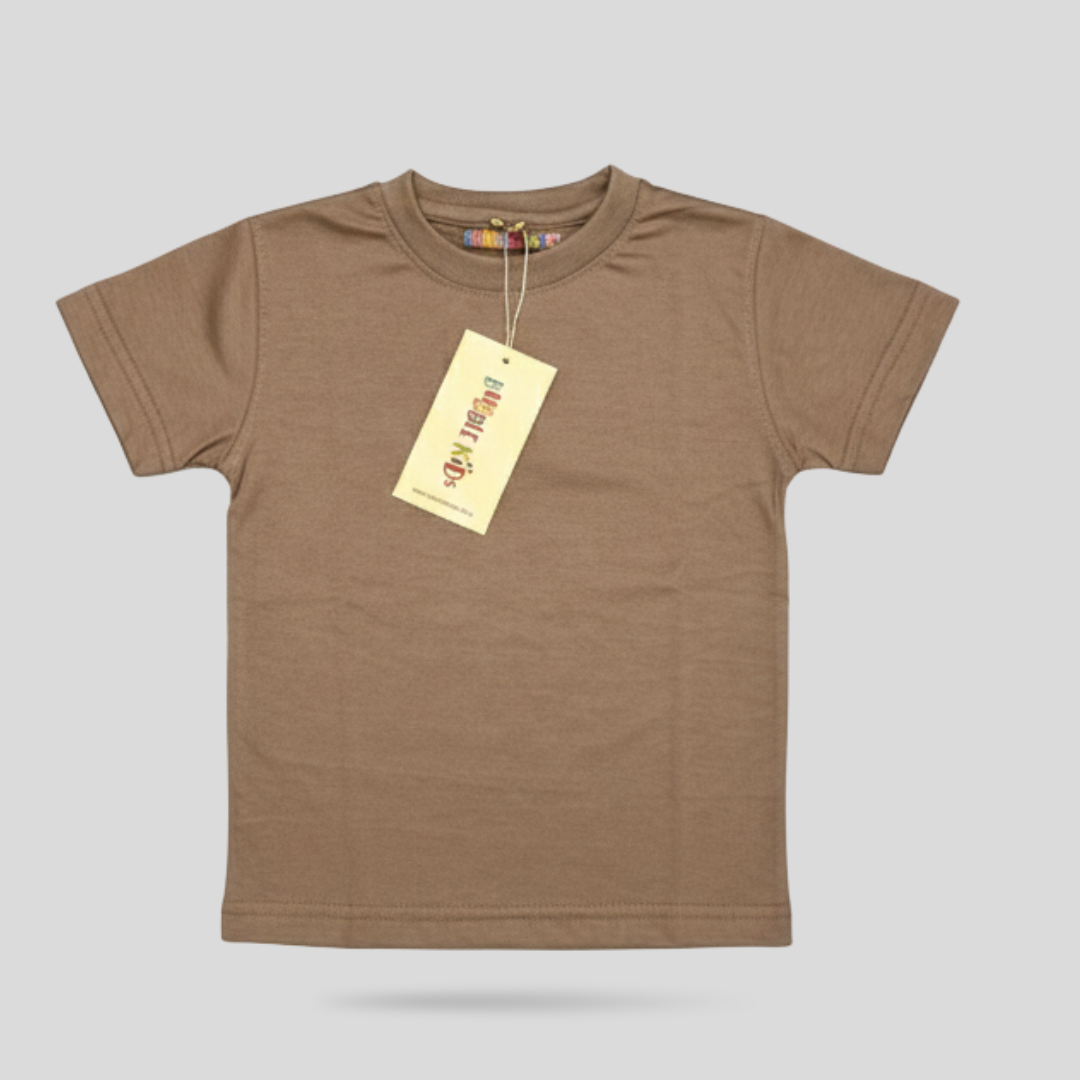 Beige Plain T-Shirt