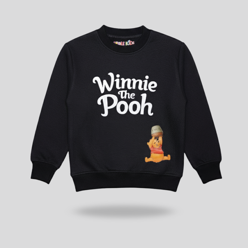 Fleece Blue Sweat Shirt Winnie The Pooh