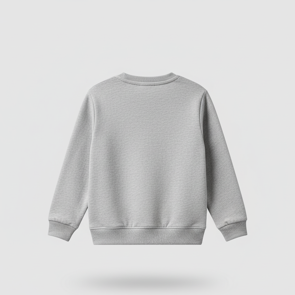 Fleece Grey Sweat Shirt Hi Nice To Meet You