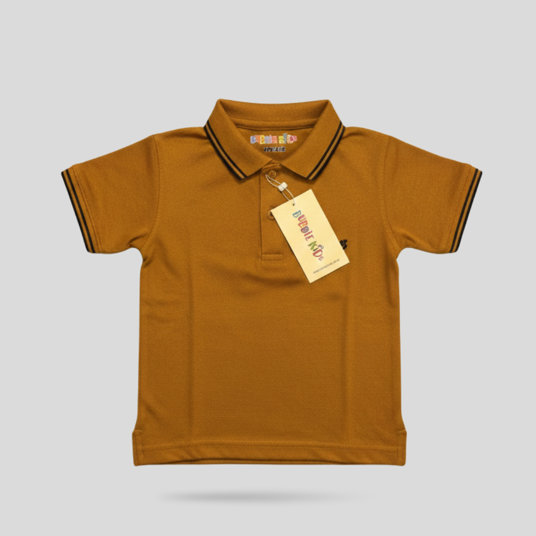 Pique Polo Shirt Mustard