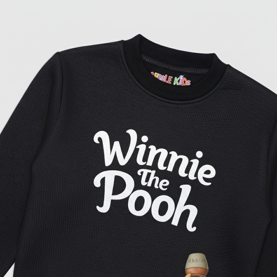 Fleece Blue Sweat Shirt Winnie The Pooh