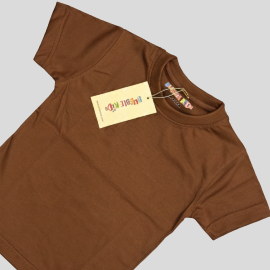 Chocolate Brown Plain T-Shirt