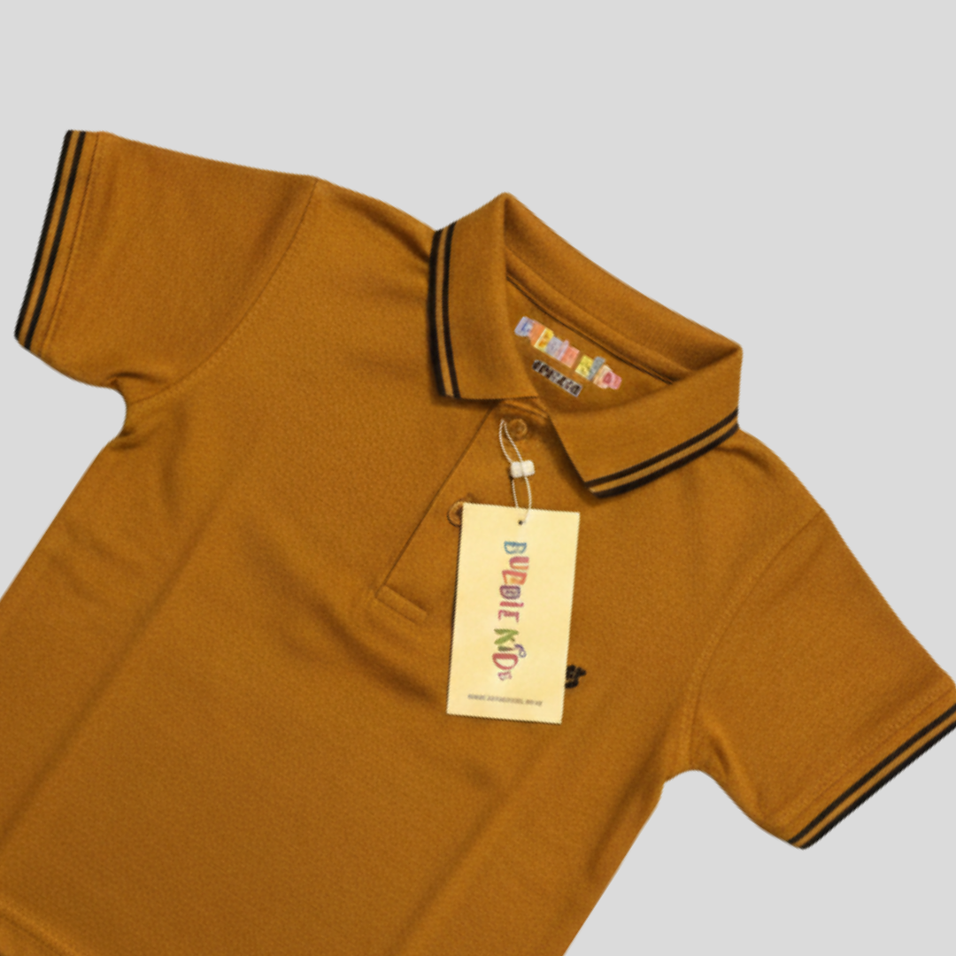 Pique Polo Shirt Mustard