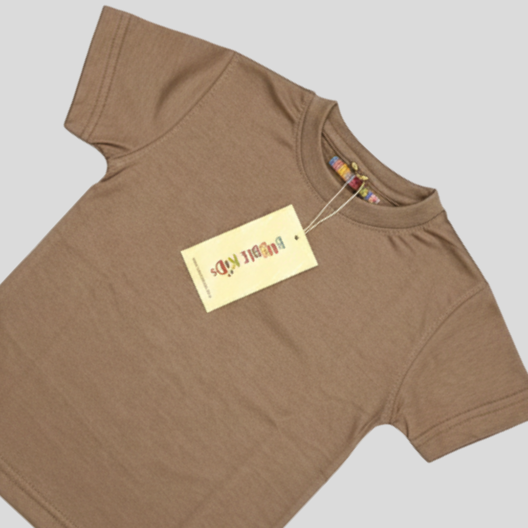 Beige Plain T-Shirt