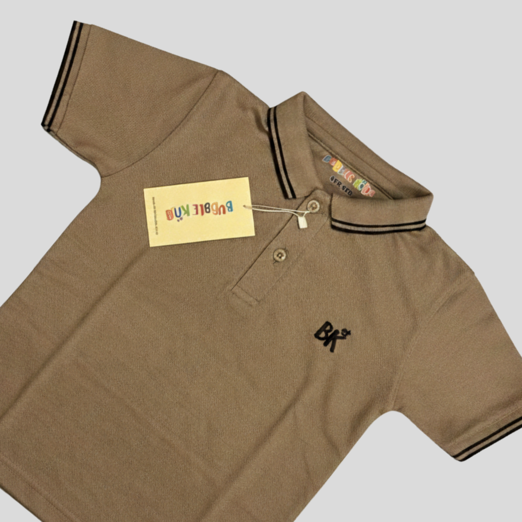 Pique Polo Shirt Biege