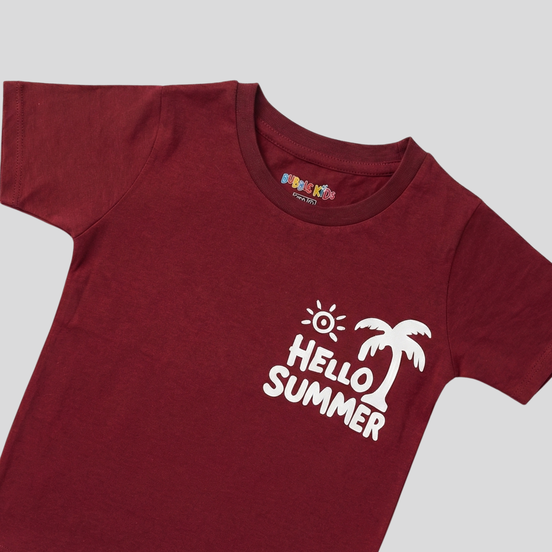 Maroon Hello Summer