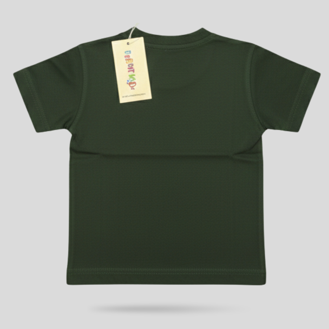 Dark Green Plain T-Shirt