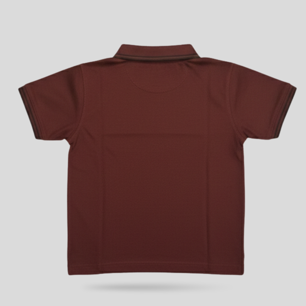 Pique Polo Shirt Maroon
