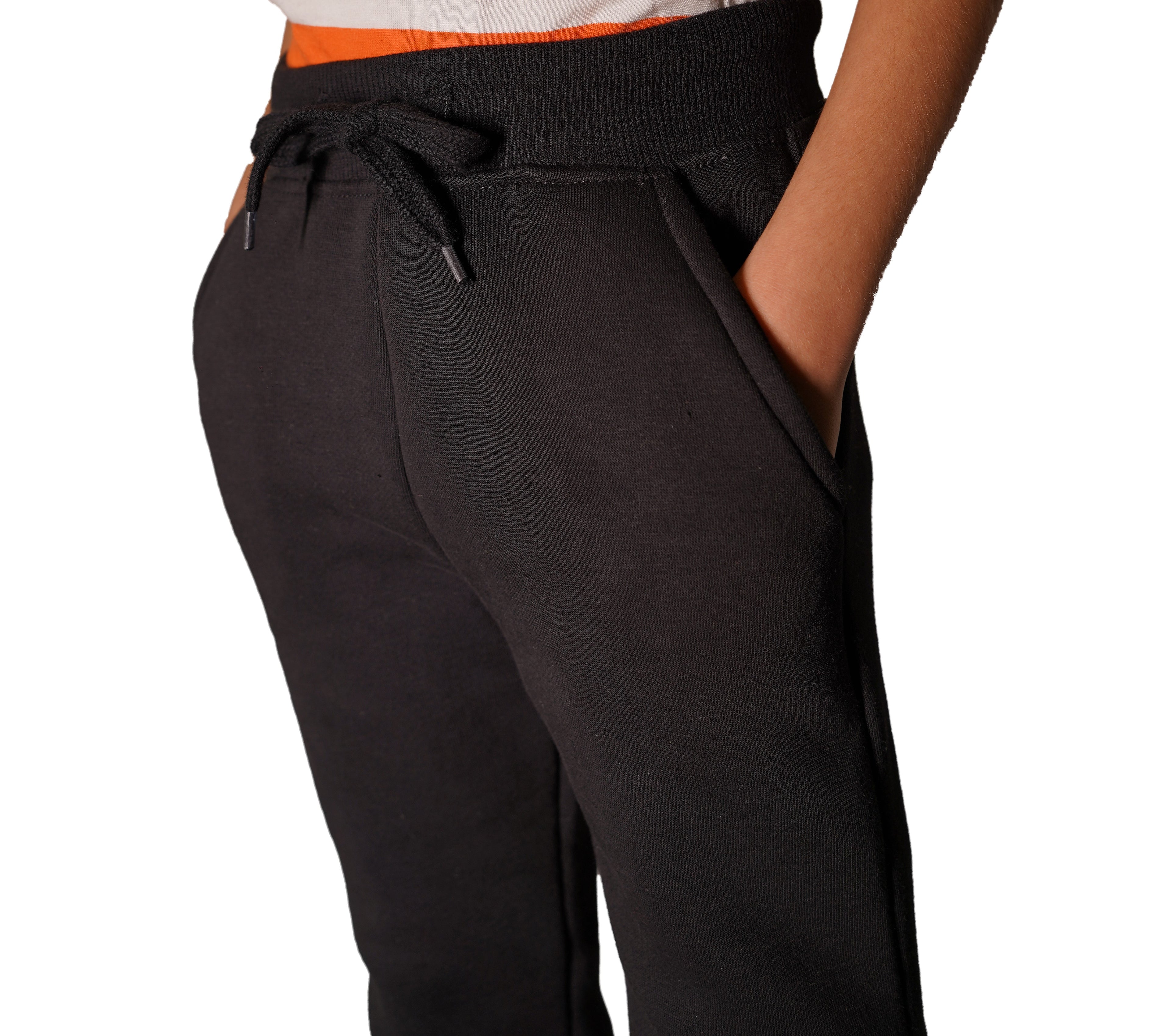 Fleece Black Sweat Pants