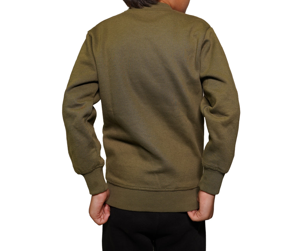 Fleece Olive Sweat Shirt Loads Of Fun