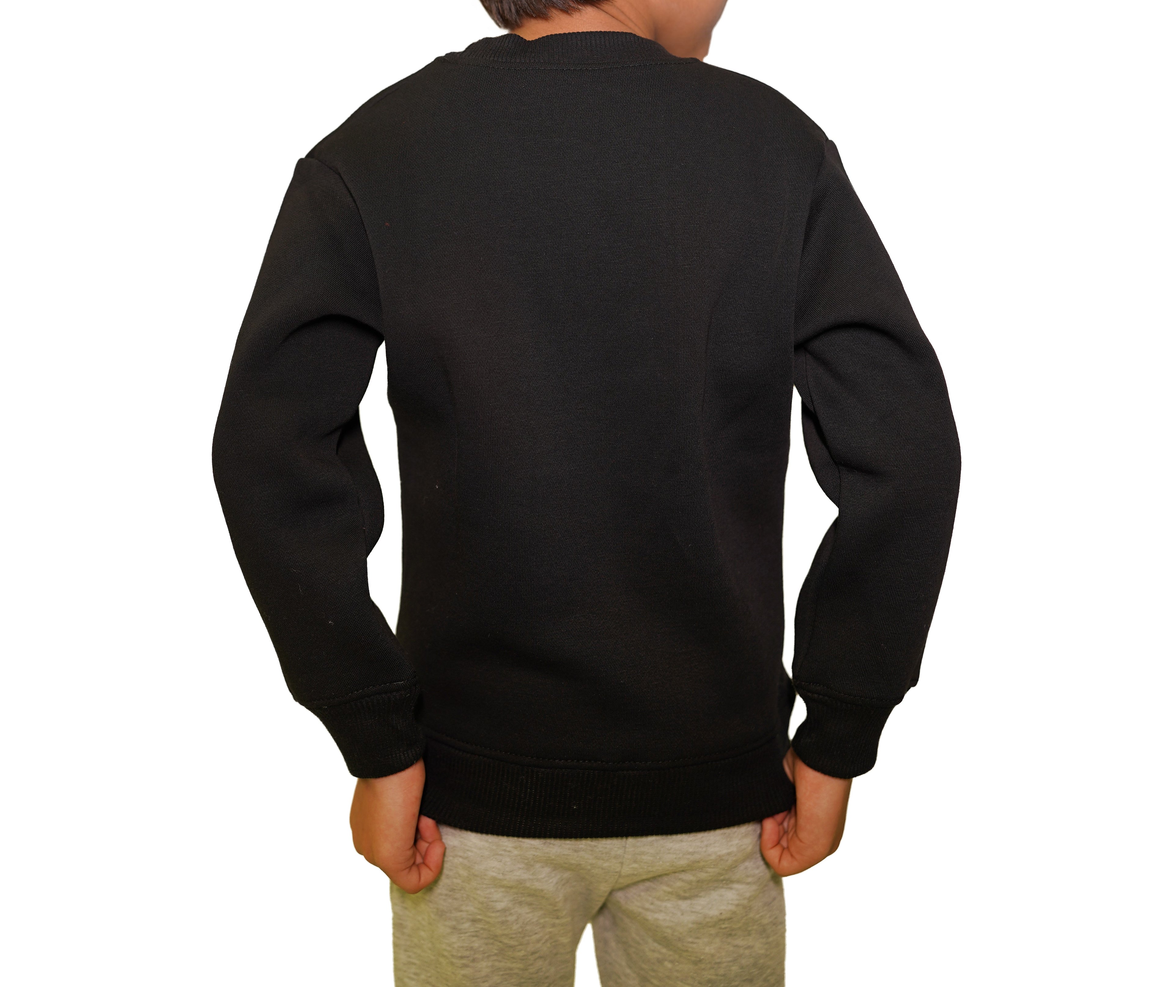 Fleece black sweatshirt play like you mean it