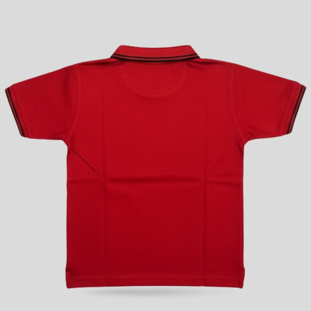 Pique Polo Shirt Red
