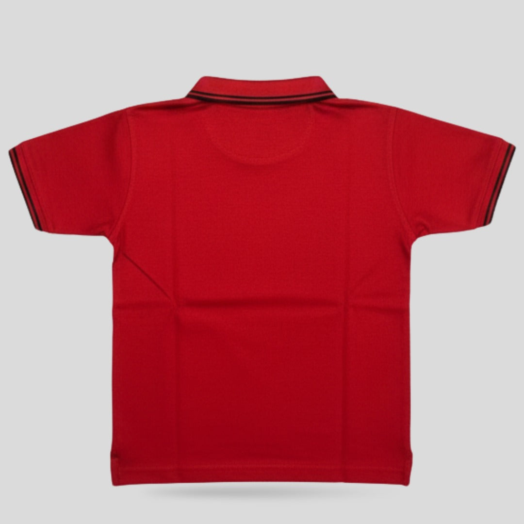 Pique Polo Shirt Red