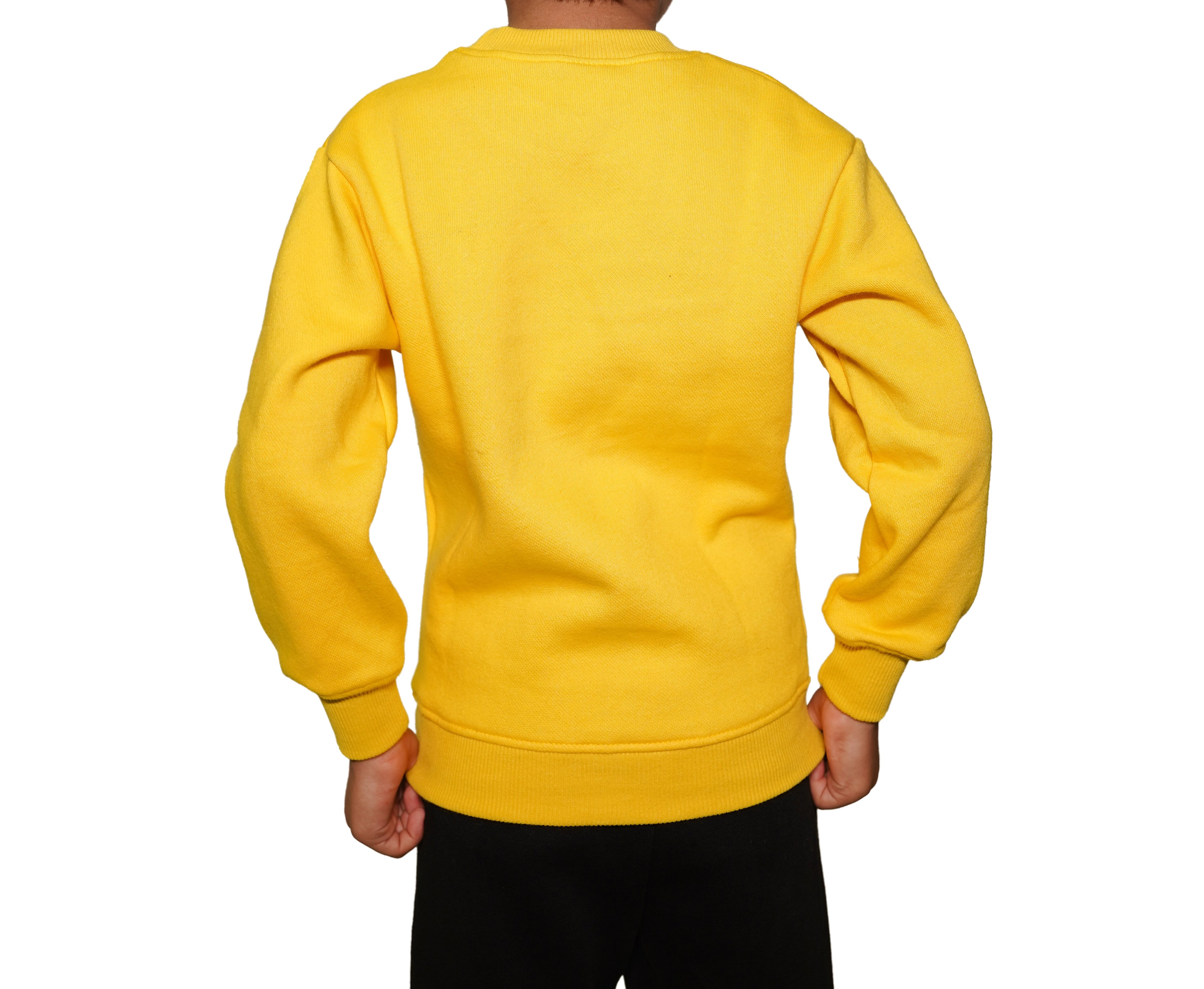 Fleece Yellow Sweat Shirt Enjoy The Ride