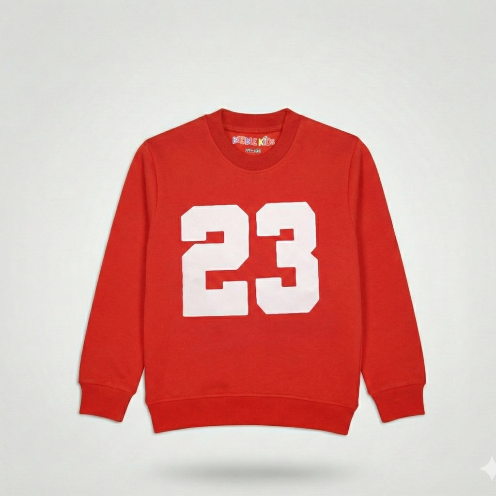 Fleece Red Sweat Shirt 23