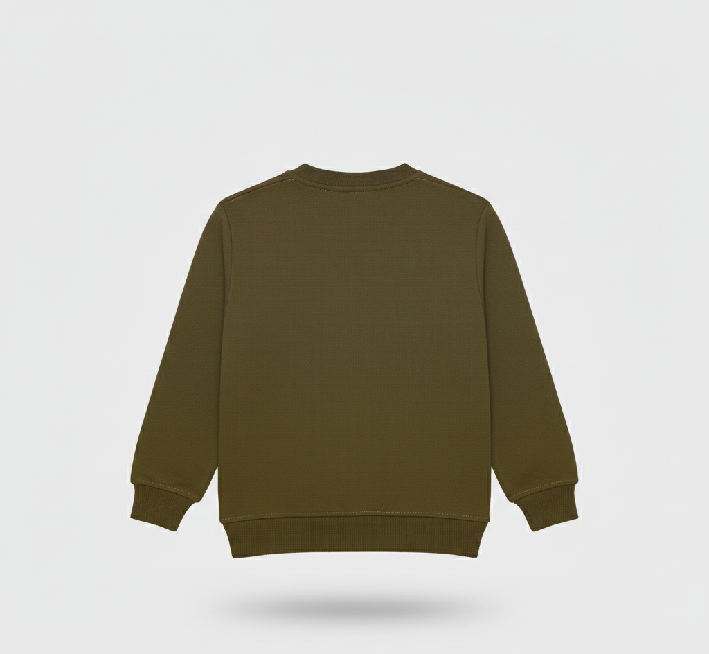 Fleece Olive Sweat Shirt Cozy