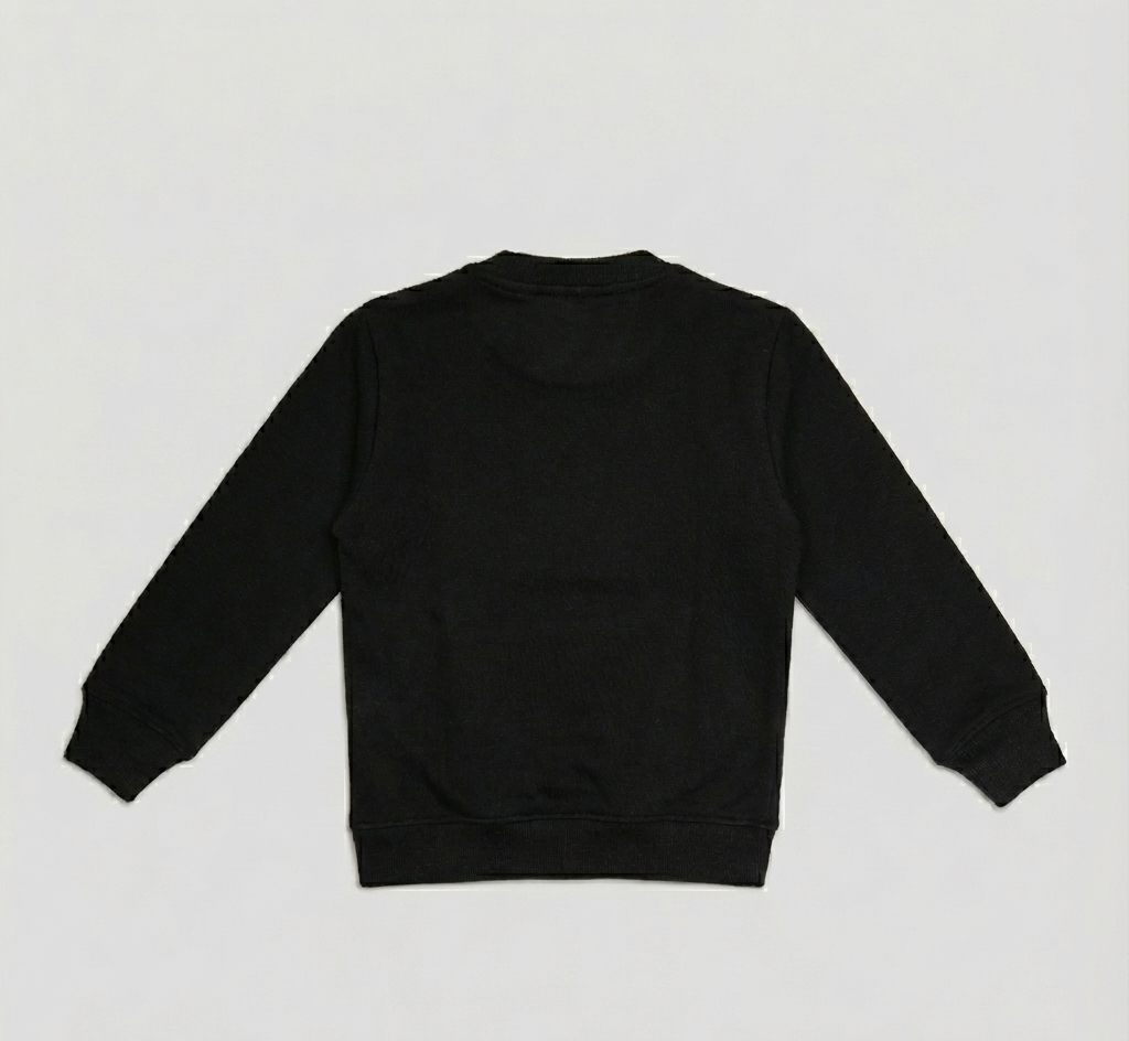 Fleece black sweatshirt play like you mean it