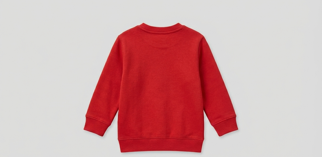 Fleece Red Sweat Shirt Little Man