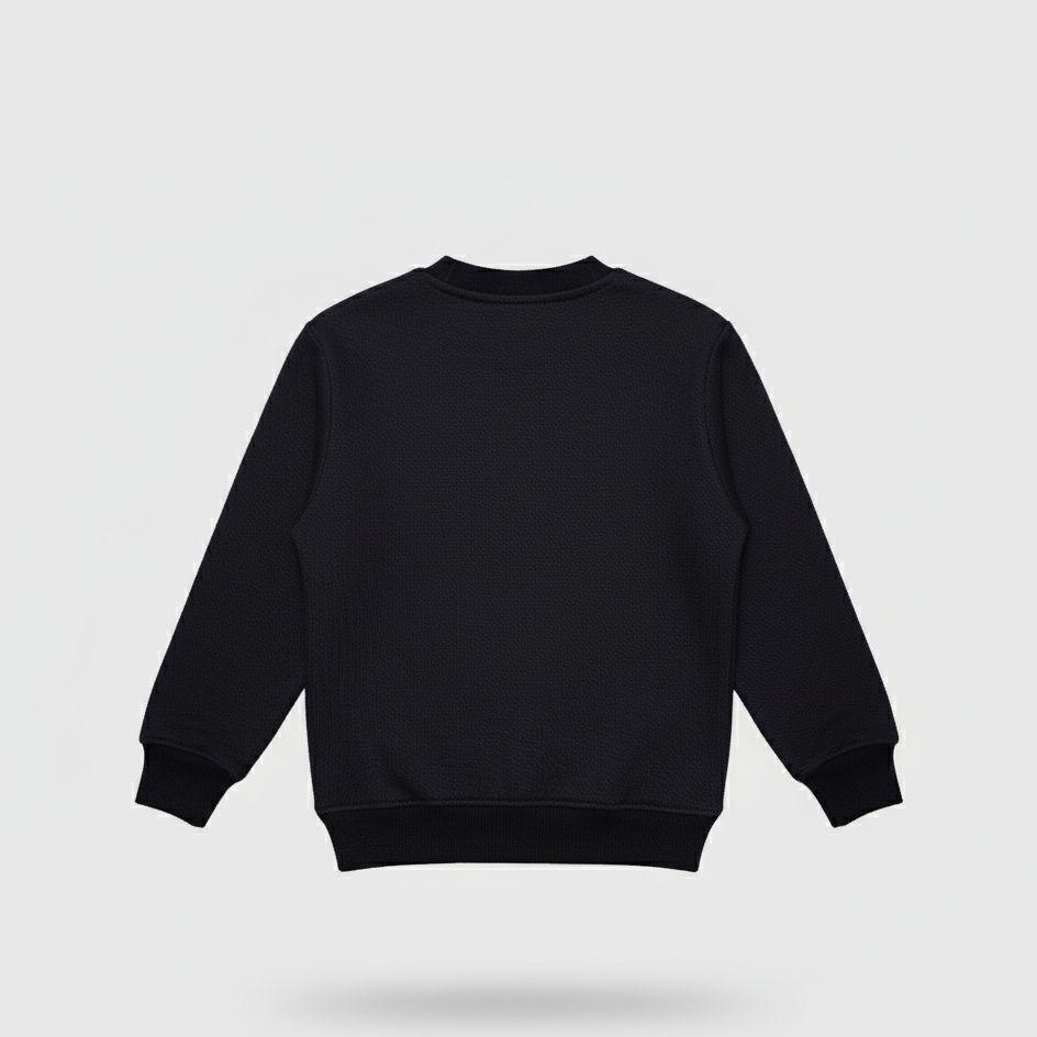 Fleece black sweatshirt play like you mean it